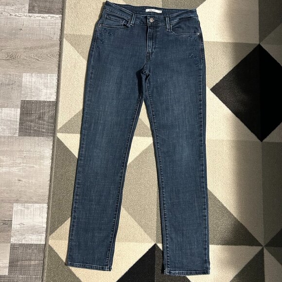 Levi's Mid Rise Skinny Embroidered Pockets Jeans Women's Size 30 - Picture 2 of 10